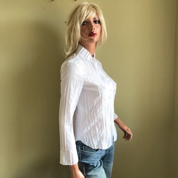 ARMANI Collezioni Crisp White Button Up - Picture 6 of 8